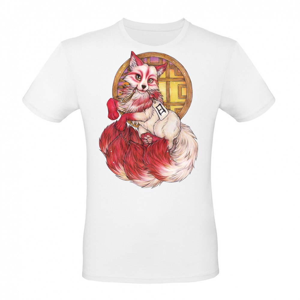 Kitsune Japanese fox spirit with window Japan