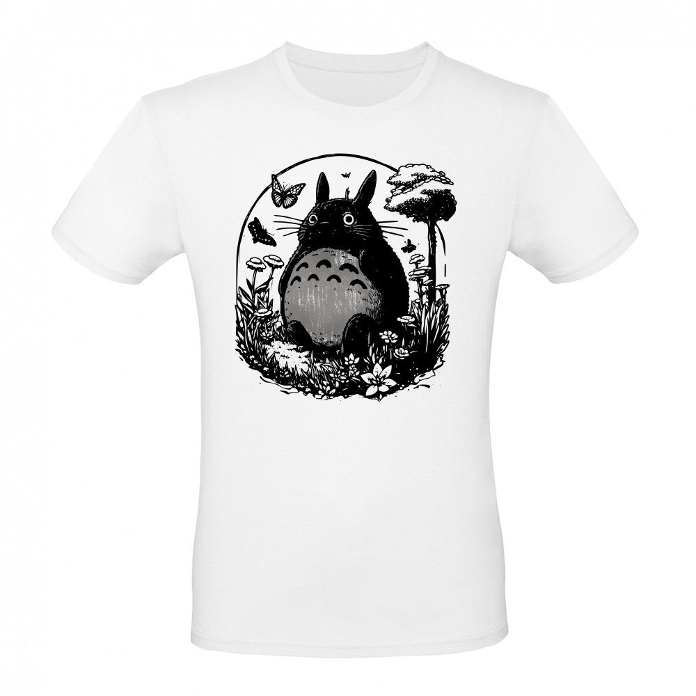 totoro black and white
