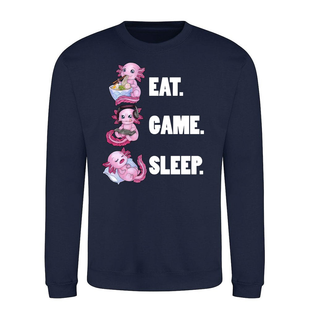 Eat Game Sleep - Cute Axolotl great gift idea