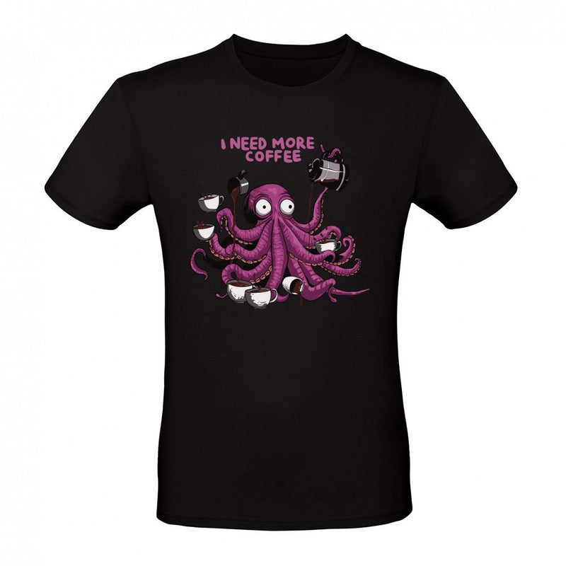 octopus i need more coffee als T-Shirt