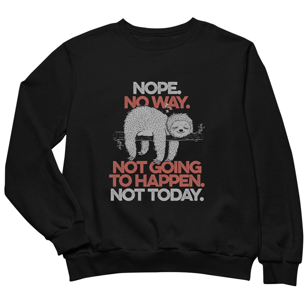 Nope Lazy Sloth Funny Gift