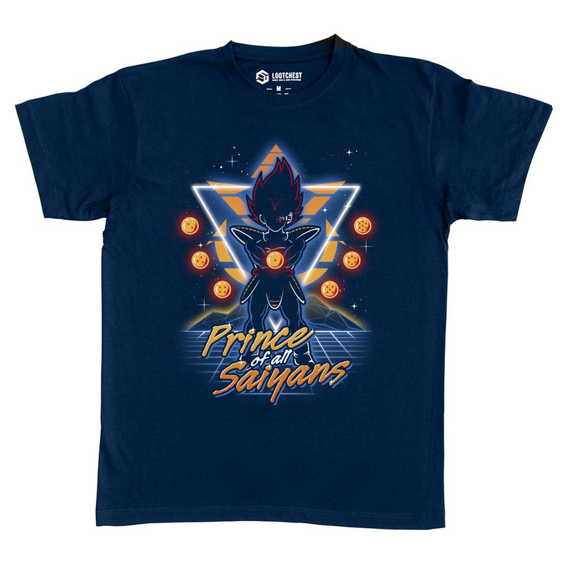 Retro Saiyan Prince als T-Shirt