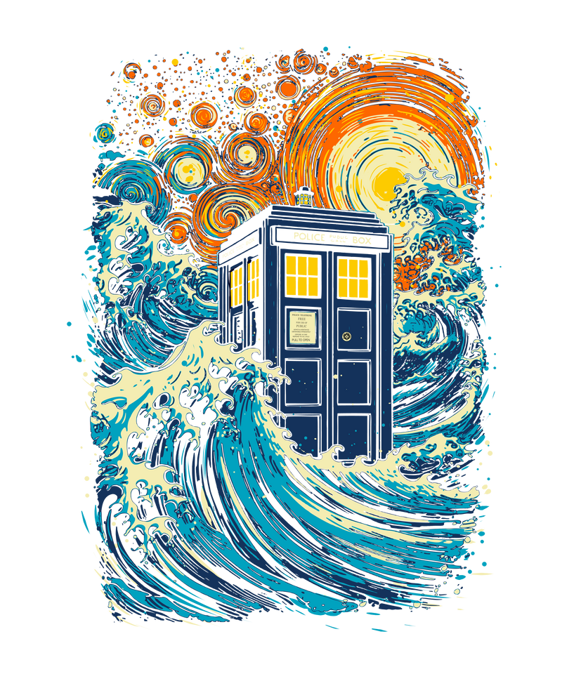 The great kanagawa wave and the tardis